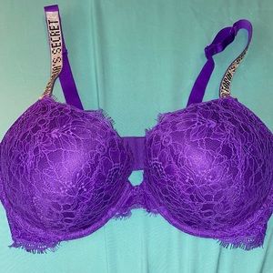 Purple lace Victoria’s Secret push up bra